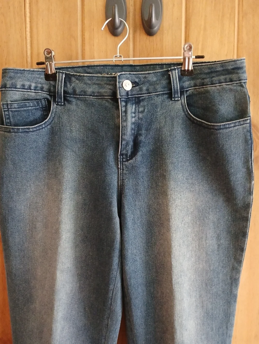 Boston Proper Embellished Embroidered Stretch Denim Jeans - 10